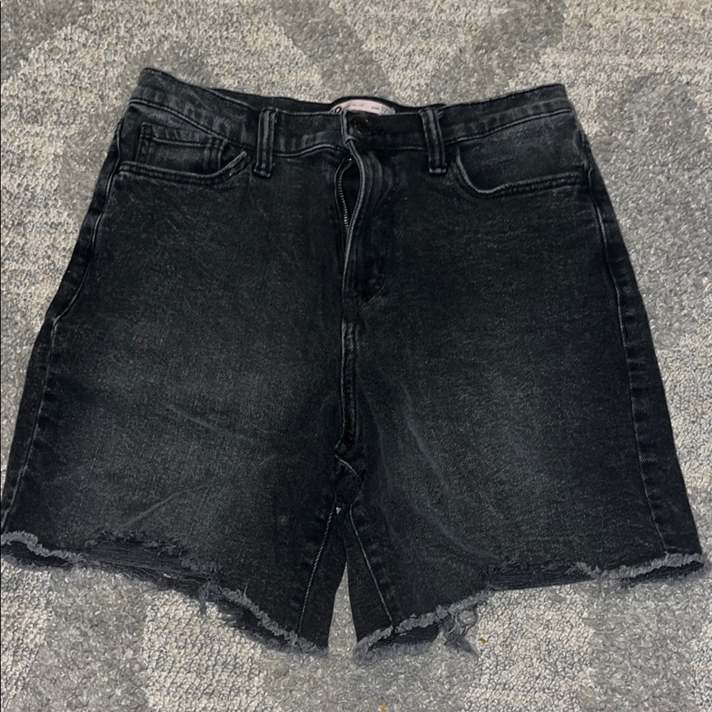 Black Denim Women's Shorts
